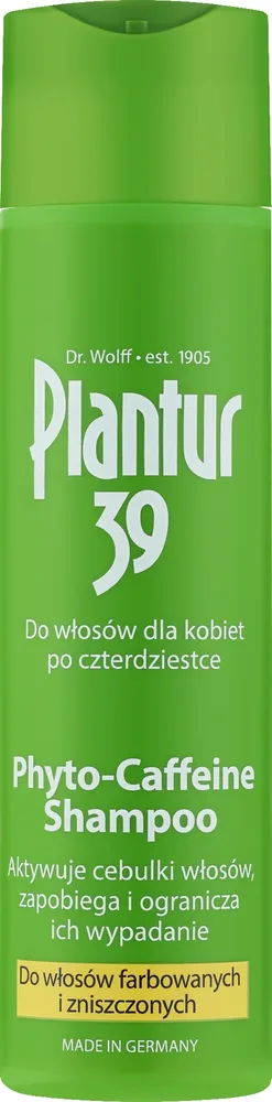 Кофеиновый шампунь Plantur для окрашенных волос с кофеином и пантенолом 250 мл