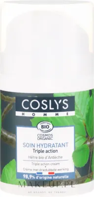 Крем для лица Coslys Men Care тройного действия с экстрактом почек бука для мужчин 50 мл