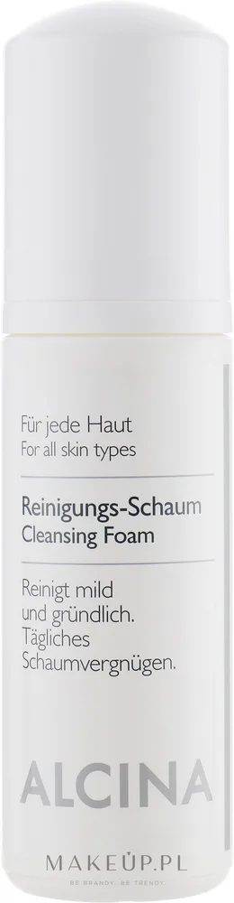 Alcina Cleansing Foam разглаживающая очищающая пенка для лица с молочной кислотой и пантенолом, 500 мл