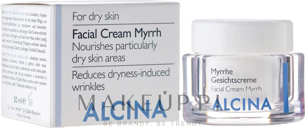 Крем для лица Alcina T Facial Cream Myrrh питательный для сухой кожи