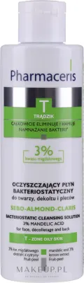 Очищающий бактериостатический тоник Pharmaceris T Sebo-Almond-Claris с миндальной кислотой, 190 мл