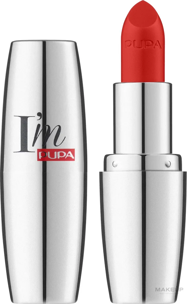 Помада для губ Pupa I'm Lipstick насыщенный цвет, оттенок 302 - Sizzling Orange