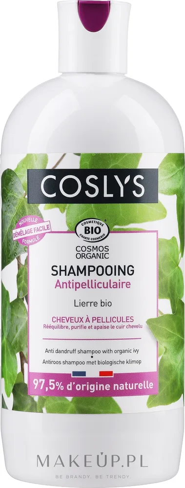 Шампунь против перхоти Coslys с органическим плющом и алоэ 500 мл
