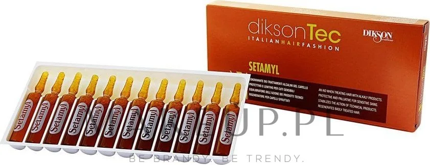 Dikson Setamyl ампулы для волос и кожи головы защитные, уход при окрашивании, 12 x 12 мл