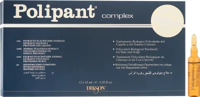 Dikson Polipant Complex ампулы для кожи головы с растительными экстрактами и витаминами уход за корнями волос набор 12 x 10 мл