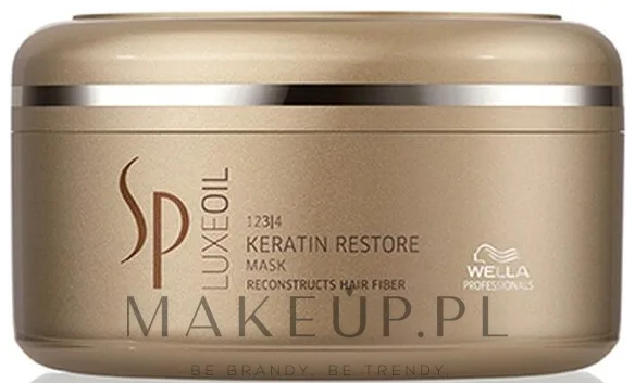 Маска для волос Wella SP LuxeOil Keratin Restore регенерирующая, для сухих и повреждённых, с аргановым маслом и кератином, 150 мл