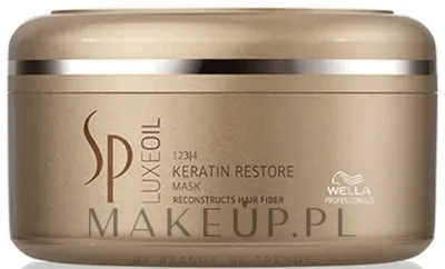 Маска для волос Wella SP LuxeOil Keratin Restore регенерирующая, для сухих и повреждённых, с аргановым маслом и кератином, 150 мл