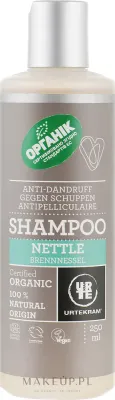 Органический шампунь против перхоти Urtekram Nettle Anti-Dandruff Shampoo с крапивой и лопухом 250 мл