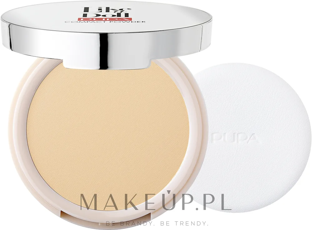 Матирующая компактная пудра Pupa Like A Doll Compact Powder SPF 15, 10 г, оттенок 09 - Golden Sand