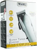Wahl Chrome Super Taper машинка для стрижки волос профессиональная сетевая с регулировкой длины среза хромированная 1 шт — фото 1