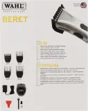 Wahl Beret машинка для стрижки волос аккумуляторный триммер для бороды и усов окантовочный с 4 насадками и подставкой 1 шт — фото 3