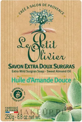 Деликатное туалетное мыло Le Petit Olivier Sweet Almond Oil с маслом сладкого миндаля, 250 г