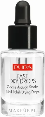 Pupa Fast Dry Drops капли сушка для лака для ногтей, с маслом сача инчи и витамином Е, быстрое высыхание маникюра, 7 мл
