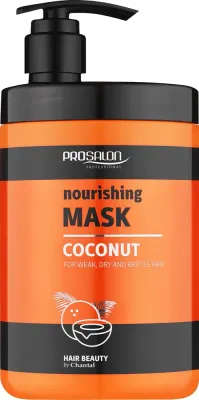 Маска для волос Prosalon Kokos питательная, для сухих, с экстрактом кокоса и протеинами сои, 1000 г