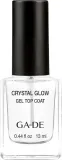 GA-DE Crystal Glow Gel Top Coat верхнее покрытие для ногтей глянцевое 13 мл, топ для ногтей, закрепитель лака, глянцевый финиш — фото 1
