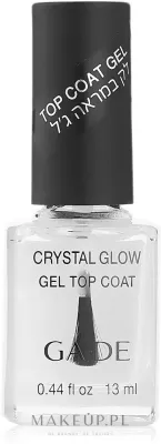 GA-DE Gel Top Coat топ для лака закрепляющий глянцевый 13 мл, верхнее покрытие для ногтей с эффектом геля