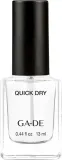 GA-DE Quick Dry верхнее покрытие для ногтей быстросохнущее, прозрачный топ для маникюра и сушка лака, 13 мл — фото 1