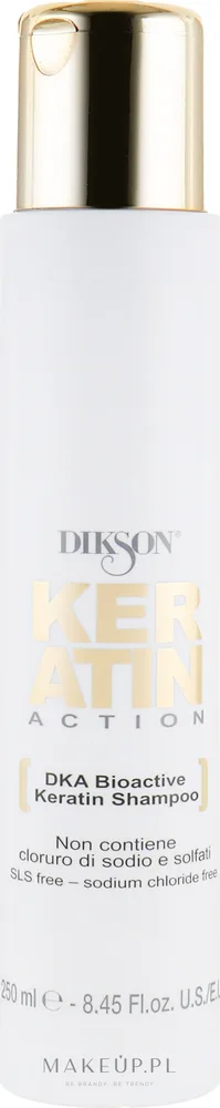 Биоактивный кератиновый шампунь Dikson Keratin DKA Bioactive для всех типов волос 250 мл