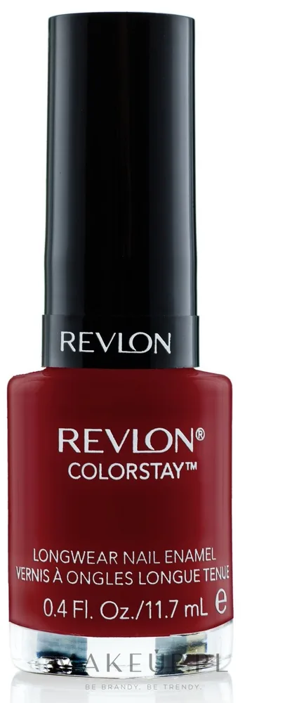 Revlon Colorstay Nail Enamel лак для ногтей стойкий, матовое покрытие, для маникюра дома и в салоне, 11.7 мл, оттенок All On Red