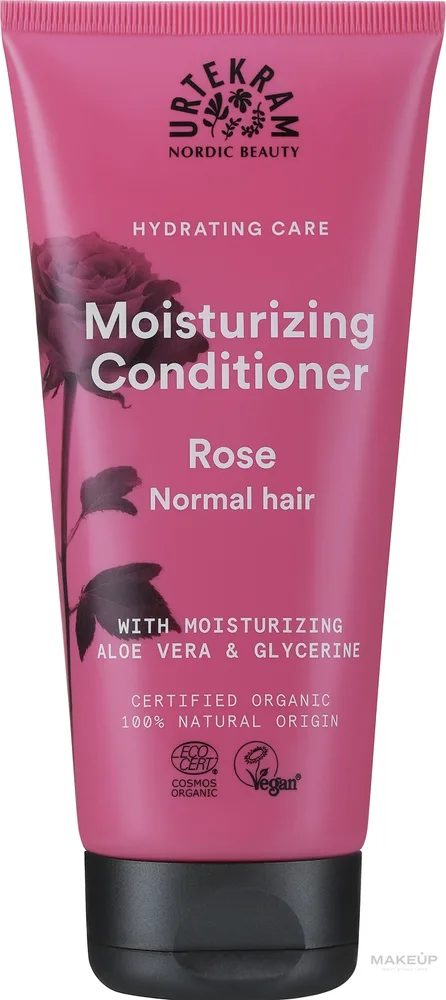 Органический кондиционер для волос с розой Urtekram Hair Rose Conditioner 180 мл