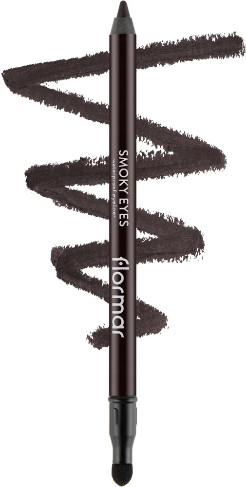 Подводка для глаз Flormar Smoky Eye кремовая, оттенок Coolest Brown
