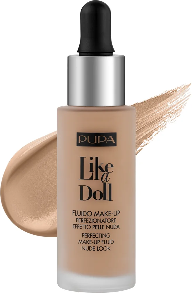Тональный флюид Pupa Like A Doll Nude Look SPF 30, 30 мл, оттенок 030 - Natural Beige