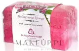 Bulgarian Rose губка-мыло отшелушивающая с маслом розы, пилинг и массаж тела, массажная губка, 70 г — фото 1