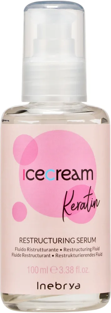Inebrya Keratin сыворотка флюид для волос реструктурирующая несмываемая с кератином и церамидами 100 мл