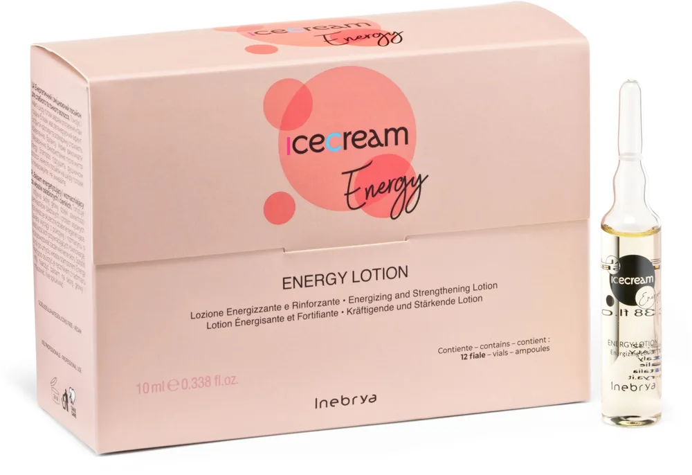 Сыворотка в ампулах против выпадения волос Inebrya Ice Cream Energy Lotion Intensive, 12 x 10 мл