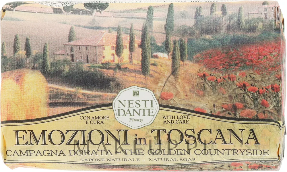 Натуральное туалетное мыло Nesti Dante Campagna Dorata Золотой пейзаж, 250 г