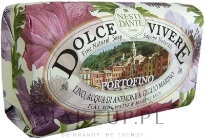 Натуральное туалетное мыло Nesti Dante Dolce Vivere Portofino с льном, розовой водой и морской лилией, 250 г