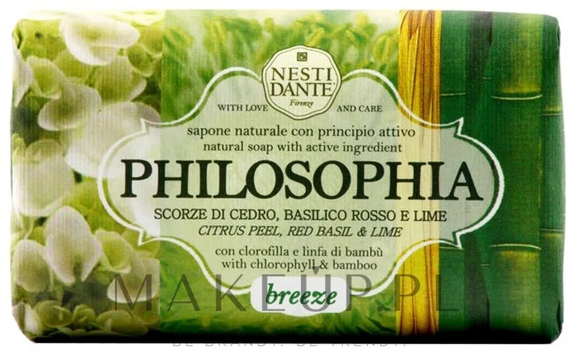 Туалетное мыло Nesti Dante Philosophia Breeze с цитрусами, базиликом и лаймом, 250 г