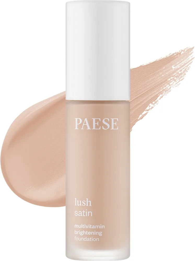Тональный крем Paese Lush Satin осветляющий витаминный, 30 мл, оттенок 31 - Light Beige