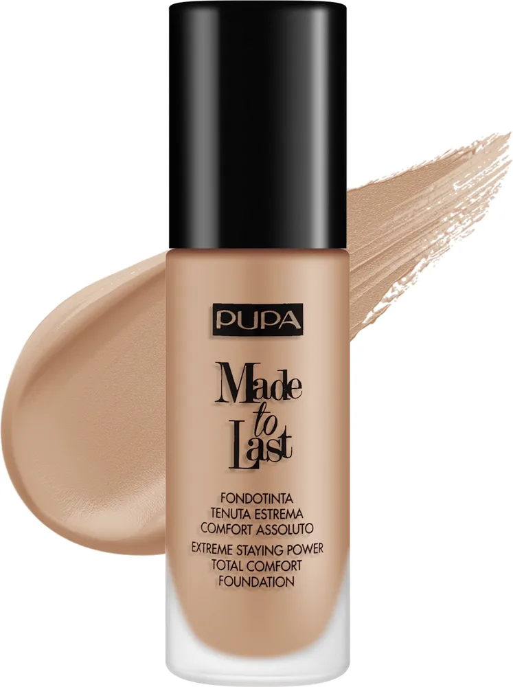 Тональная основа Pupa Made To Last стойкая матирующая, 30 мл, оттенок 040 - Medium Beige