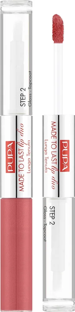 Жидкая помада и блеск для губ Pupa Made To Last Lip Duo, оттенок 009 - Sweet Pink