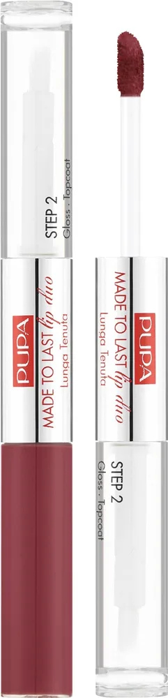 Жидкая помада и блеск для губ Pupa Made To Last Lip Duo, оттенок 015 - Nude Set