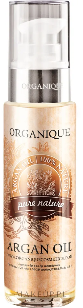 Аргановое масло Organique Pure Nature холодного отжима для тела и волос 50 мл
