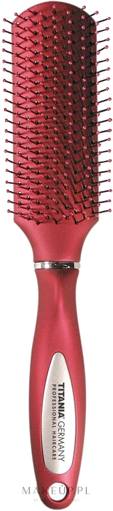 Массажная щётка для волос Titania Salon Professional красная 24 см