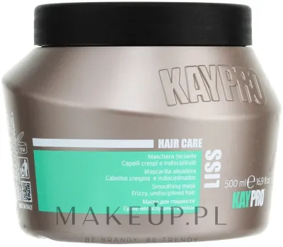 Маска для волос KayPro Hair Care для непослушных и пушащихся, с маслом ши и оливы, для гладкости и блеска, 500 мл