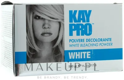 KayPro Bleach Powder White порошок для осветления волос 500 г, белая обесцвечивающая пудра с протеинами шелка, профессиональная