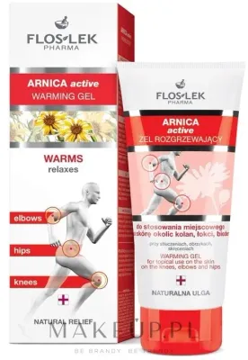 Floslek Arnica Active Warming Gel гель для тела разогревающий с арникой 100 мл, согревающий гель для массажа зоны коленей, локтей и бедер, с камфорой и ментолом