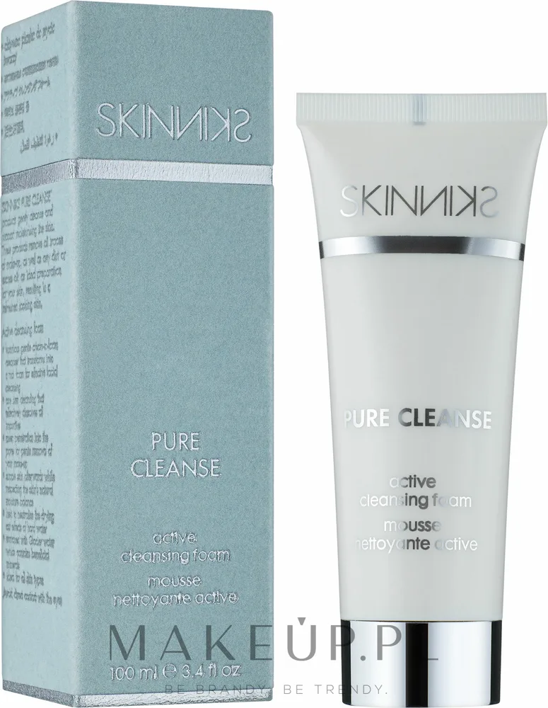 Skinniks Pure Cleance активная кремовая очищающая пенка для лица с гиалуроновой кислотой и пантенолом, 100 мл