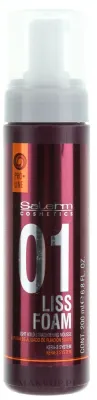 Salerm Pro Line Liss Foam пенка мусс для волос выпрямляющая с кератином термозащита сильная фиксация 200 мл
