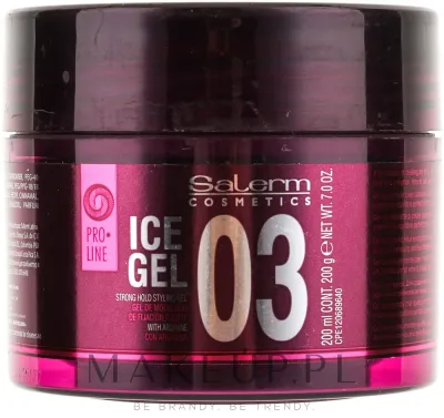 Salerm Pro Line Ice Gel гель для укладки волос моделирующий с аргинином профессиональный 500 мл
