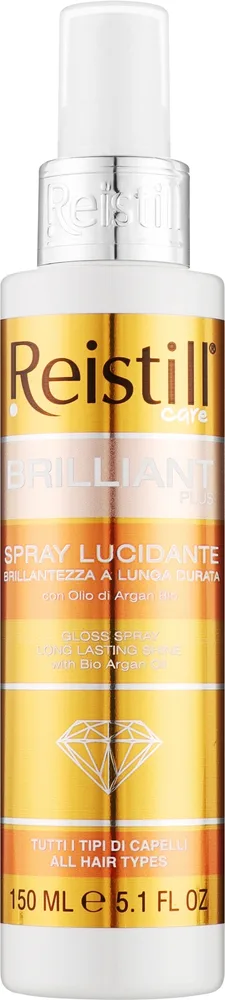 Лак для волос Reistill Brilliant Plus с эффектом бриллиантового блеска и маслом арганы, 150 мл