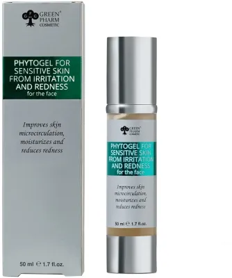 Фитогель для лица Green Pharm Cosmetic Anticouperose для чувствительной кожи с шиповником и гиалуронатом 50 мл