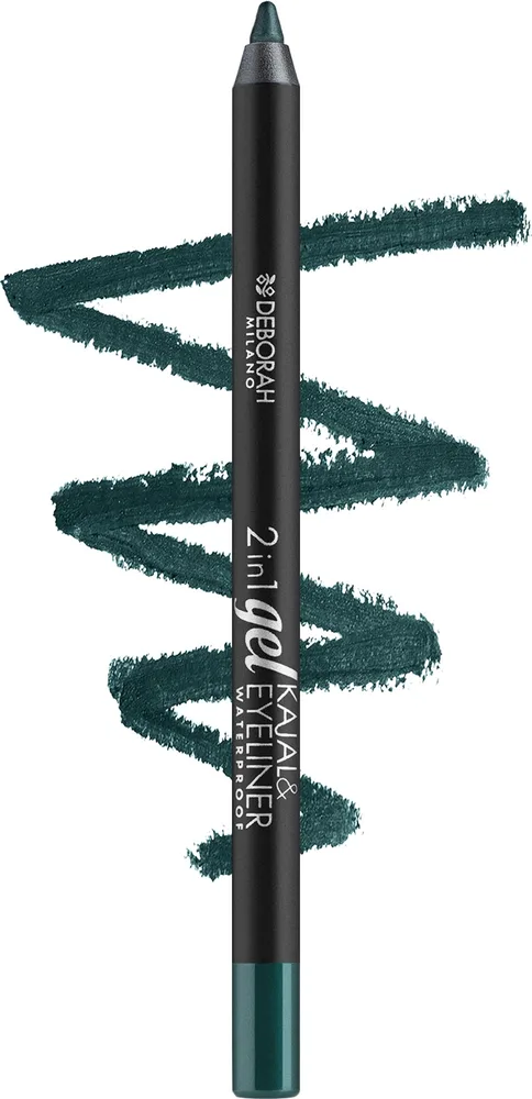 Карандаш для глаз Deborah 2 in 1 Gel Kajal & Eyeliner, оттенок 04 - Green