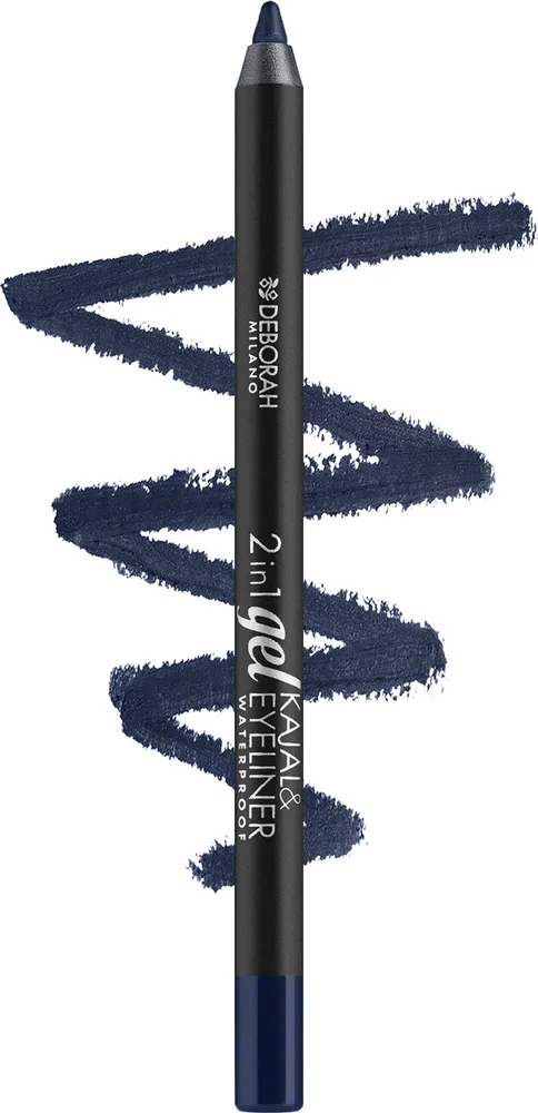 Карандаш для глаз Deborah 2 in 1 Gel Kajal & Eyeliner, оттенок 09 - Deep Blue