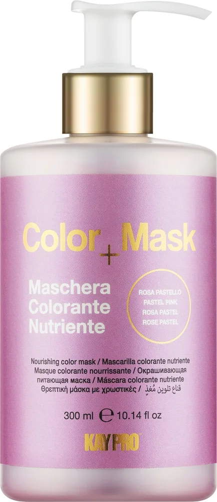 KayPro Color Mask маска для волос питательная тонирующая оттеночная маска для окрашенных волос защита цвета от вымывания 300 мл, оттенок Pastel Pink