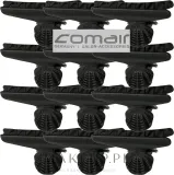 Comair Fashion Hair зажимы крабы парикмахерские для волос пластиковые чёрные набор 12 шт 82 мм — фото 2